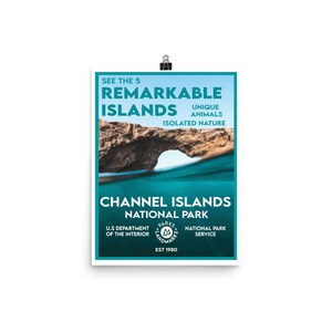 Channel Islands National Park Poster - WPA Style