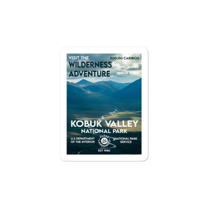 Kobuk Valley National Park Sticker - WPA Style