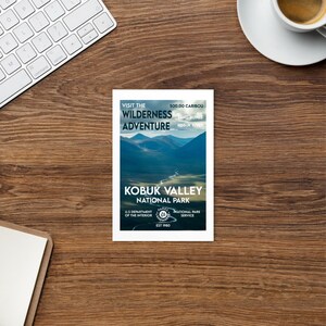 Kobuk Valley National Park Post Card - WPA Style
