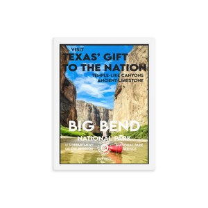Big Bend National Park Poster (Framed) - WPA Style