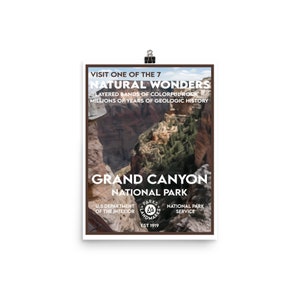 Grand Canyon National Park Poster - WPA Style