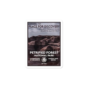 Petrified Forest National Park Sticker - WPA Style