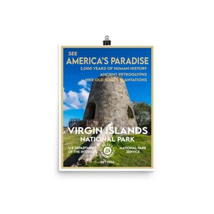 Virgin Islands National Park Poster - WPA Style