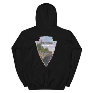 Isle Royale National Park Men&#39;s Hoodie - Established Line