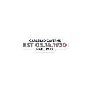 Carlsbad Caverns National Park Sticker - Established Line