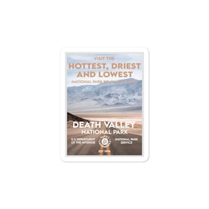 Death Valley National Park Sticker - WPA Style