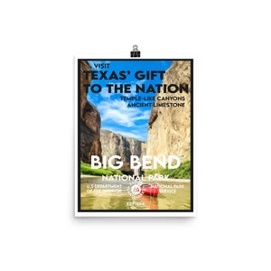 Big Bend National Park Poster - WPA Style