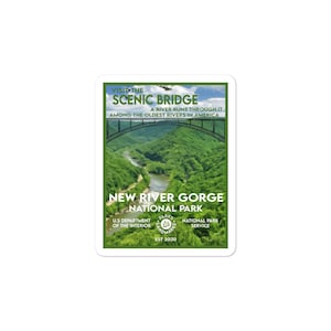 New River Gorge National Park Sticker - WPA Style