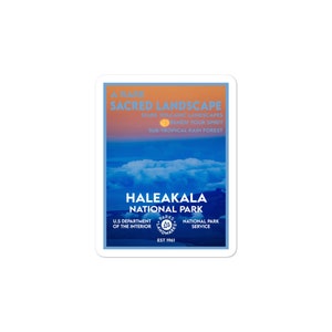 Haleakala National Park Sticker - WPA Style