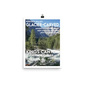 Póster del Parque Nacional Kings Canyon - Estilo WPA