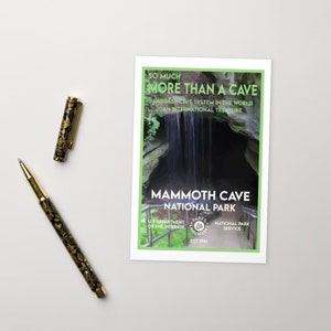 Mammoth Cave National Park Post Card - WPA Style