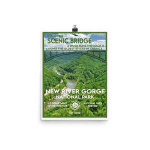 New River Gorge National Park Poster - WPA Style