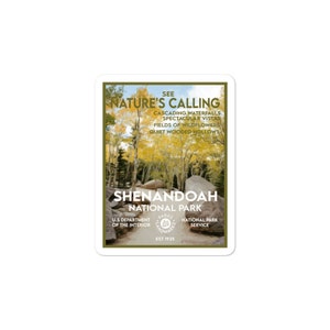 Shenandoah National Park Sticker - WPA Style