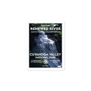 Cuyahoga Valley National Park Sticker - WPA Style
