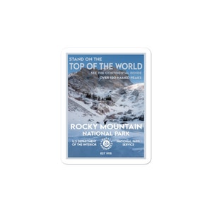 Rocky Mountain National Park Sticker - WPA Style