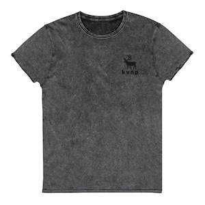 KVNP Happy Elk Shirt - Kobuk Valley National Park Embroidered Vintage Denim Shirt