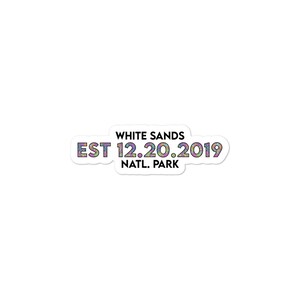 White Sands National Park Sticker - Established Line