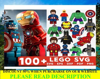 Pacchetto cartoni Lego Svg, Pacchetto Lego Svg, Lego Svg, Supereroe Lego Svg