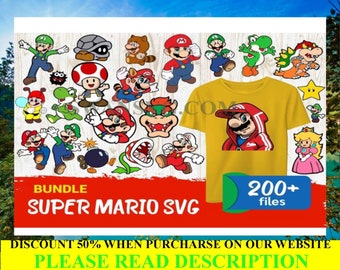 Super Mario Bundle SVG, Super Mario Svg, Super Mario Game Svg