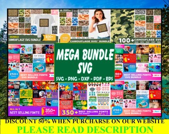 Oltre 350 Mega Bundle frontali più venduti in formato Svg, bundle frontali in formato Svg, fronti in formato Svg