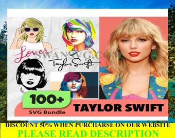 Taylor Swift Design Svg, Taylor Swift Svg, Cantante Svg, Cantante famoso Svg