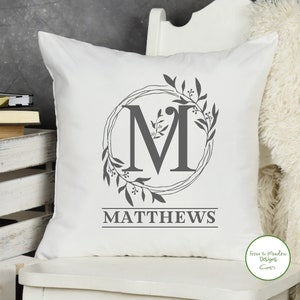 Monogrammed pillows etsy deals
