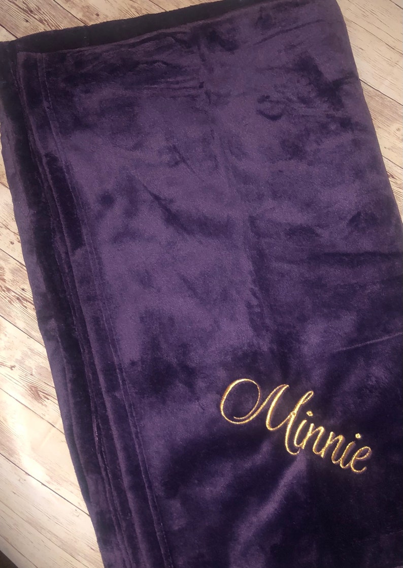 Adult Fleece Throwpersonalized Custom Embroidered Blankets Etsy