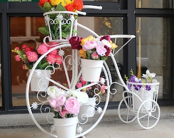 Penny Farthing Bicycle Planter | Metal Garden Decor, Wedding
