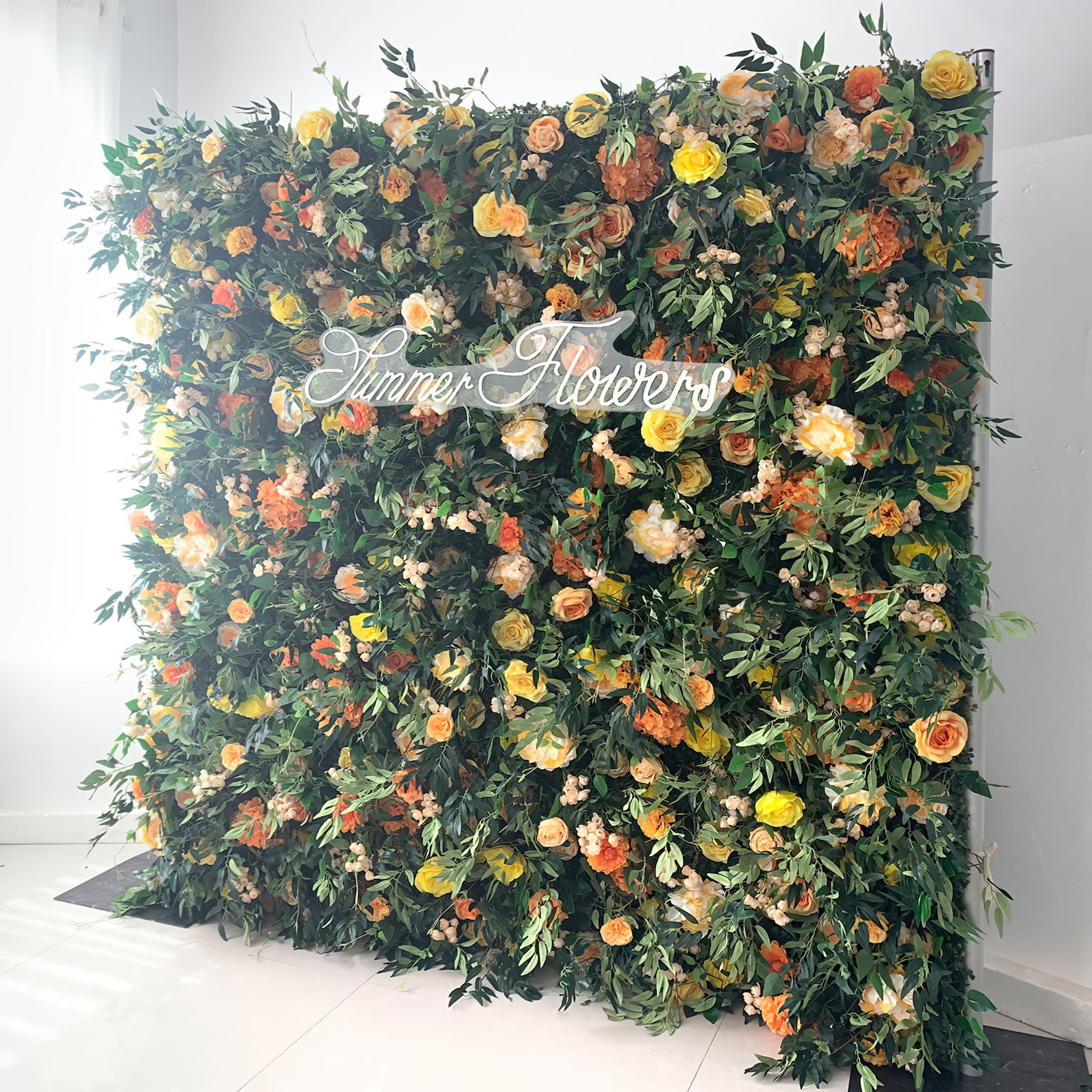 Image of Wedding Flower Wall