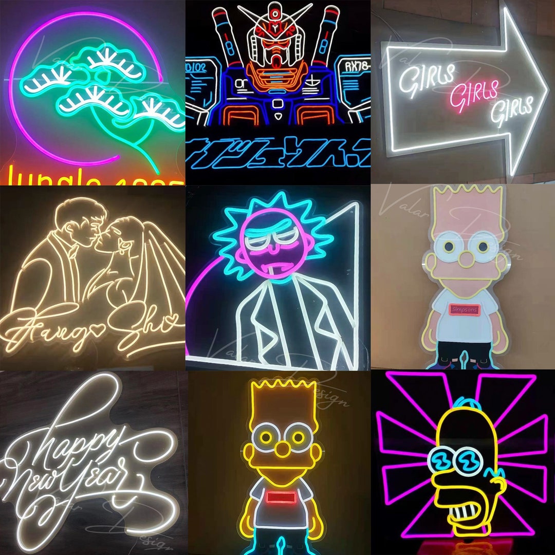 Custom Your Own Neon Sign LED Pattern Designedexample: Among Us ...
