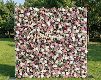 Elegant Rose Flower Wall Backdrop – Wedding, Events, Home Decor