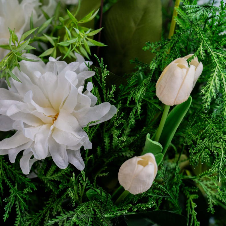 White Silk Flower Pathway Decor – Wedding Aisle Arrangement - Etsy