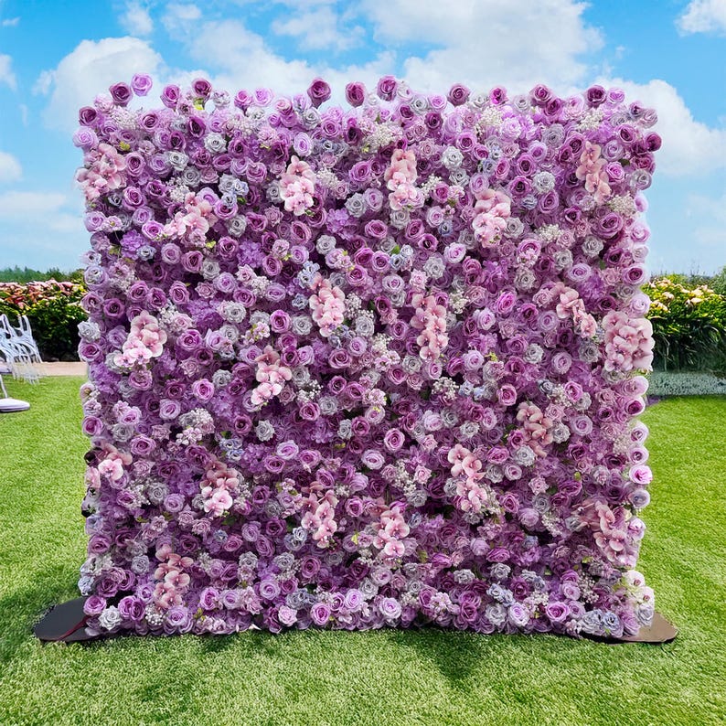 Purple Rose Flower Wall Backdrop: Event Photography Decor - Etsy