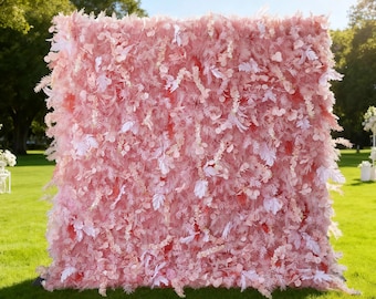 ValarFlowers Blush Pink Floral Extravaganza Wall: A Dreamy, Romantic Masterpiece for Enchanting Celebrations - VF - 621