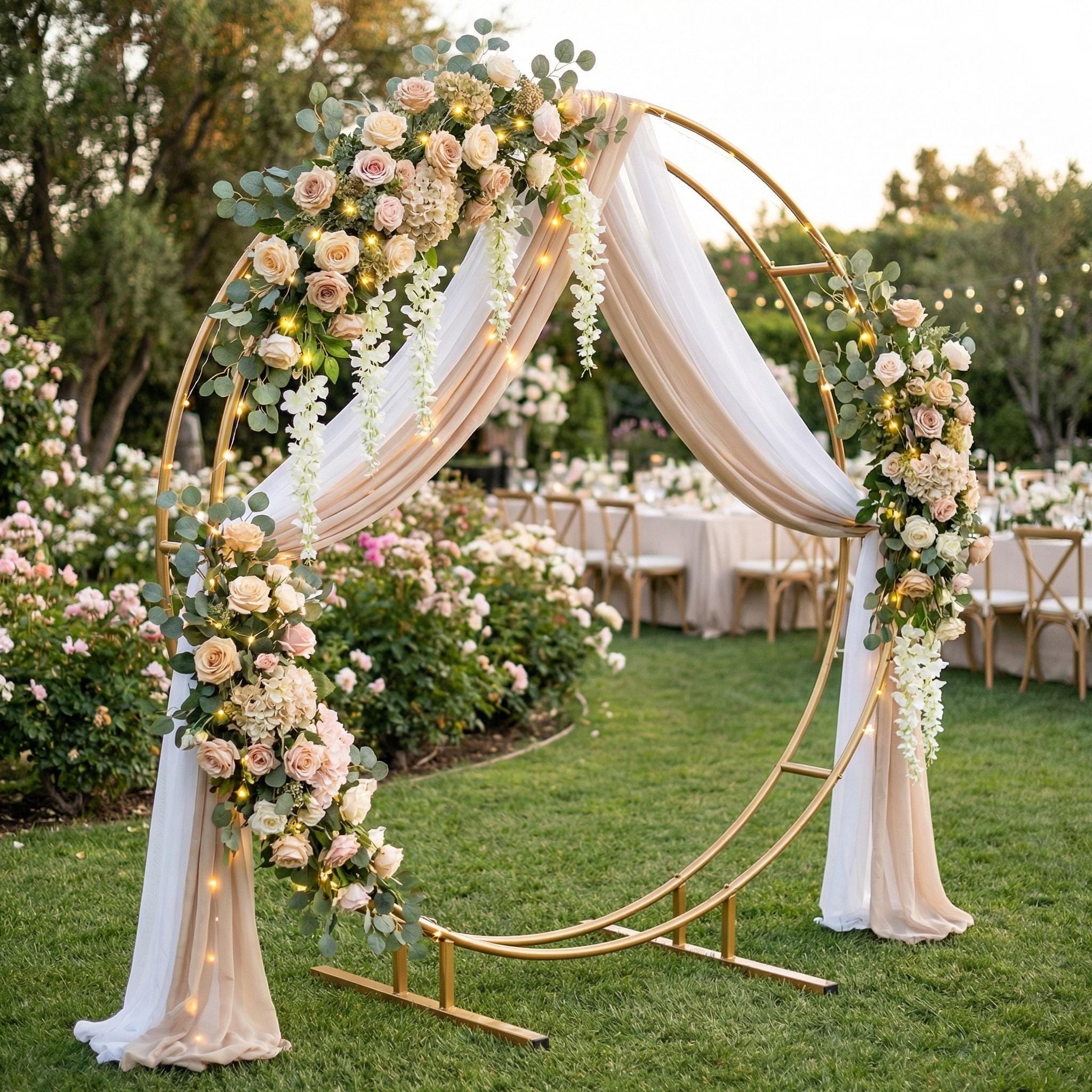 30 best bridesmaid dresses in zimbabwe Double Ring Wedding Arch: Metal Floral Hoop, Customizable Backdrop This Midi is just