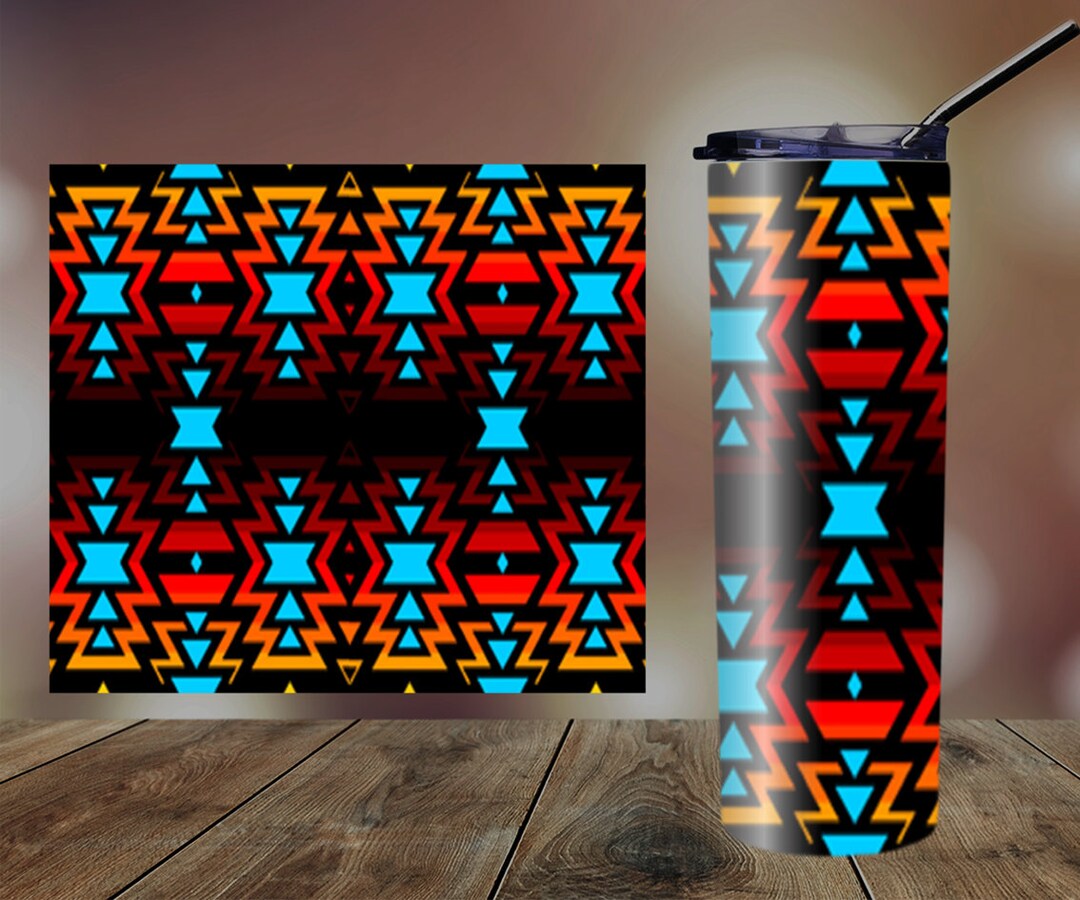 20oz Tumbler Native Design Etsy