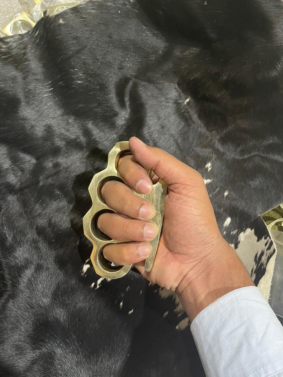 Buy Handmade Brass Knuckle Bowie Knife Handmade Knuckles Online in