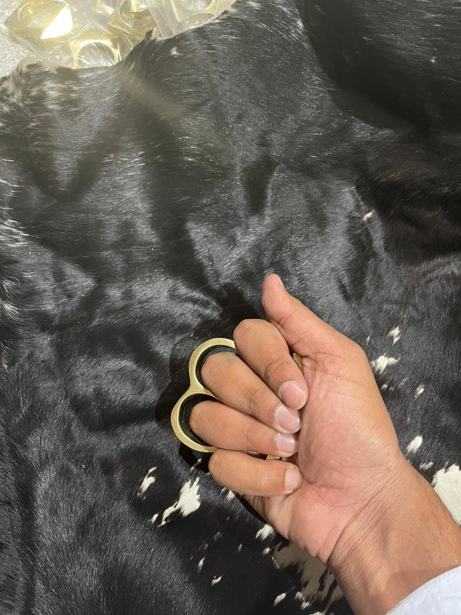 Two Finger Knuckle Handmade Knuckle Brass Knuckle Damascus Etsy