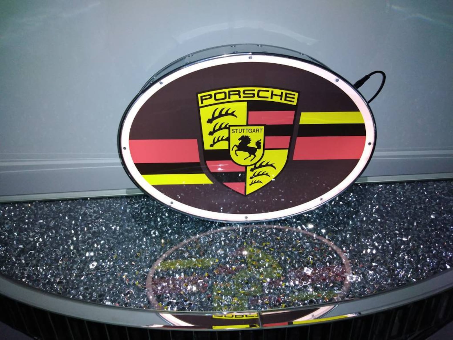 Porsche illuminated sign dealer sign garage sign man cave Etsy