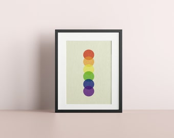 lgbt pride rainbow flag art print pride month lgbt art etsy
