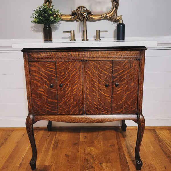 Antique Bathroom Vanity Etsy