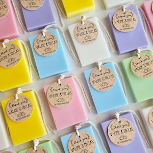 Wedding Soap Favors, Bridal Shower Gift Soap, Handmade Natural Soap, Wedding Guest Favors, Custom Scented Soap, Personalized Wedding Soap