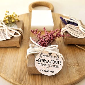 Wedding Soap Favors, Handmade Natural Soap, Bridal Shower Gift, Wedding Guest Favor, Custom Soap, Rustic Wedding Soap, Engagement Party Gift