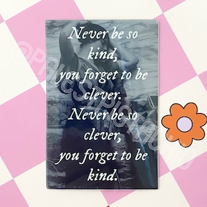Lyric Vinyl Sticker - 2” x 3” vintage style sticker