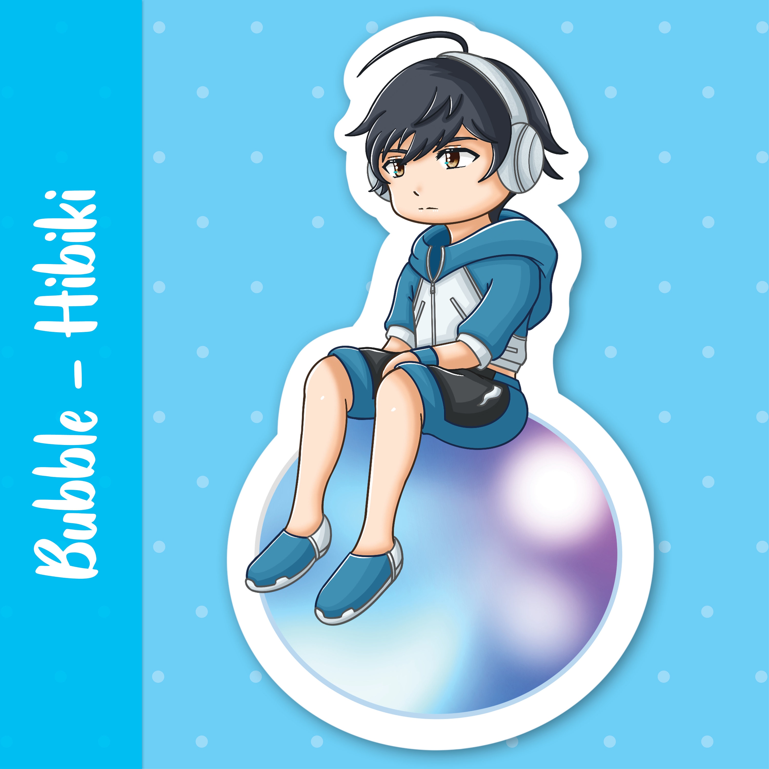 Hibiki Bubble Anime 2022 Sticker for Sale by manbaper3