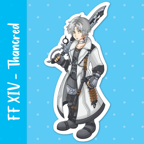 Final Fantasy XIV Thancred Gunbreaker Anime Final Fantasy | Etsy