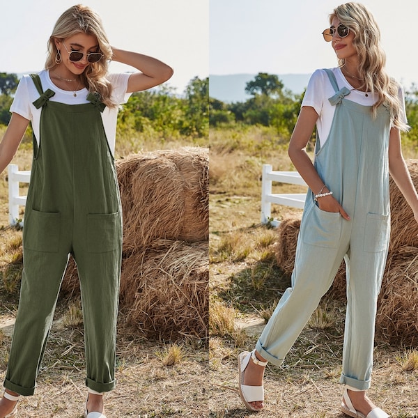 Solid Loose Fit Jumpsuit
