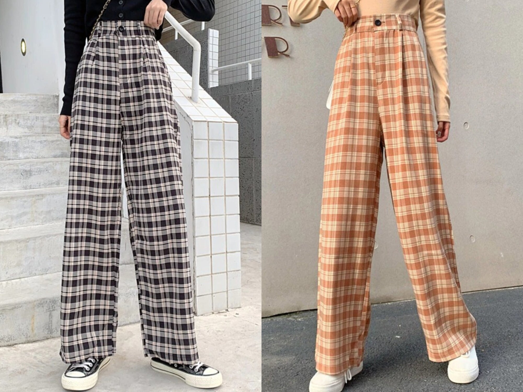 Y2K Aesthetic Outfits  Ultra Wide Leg Pants – TGC FASHION