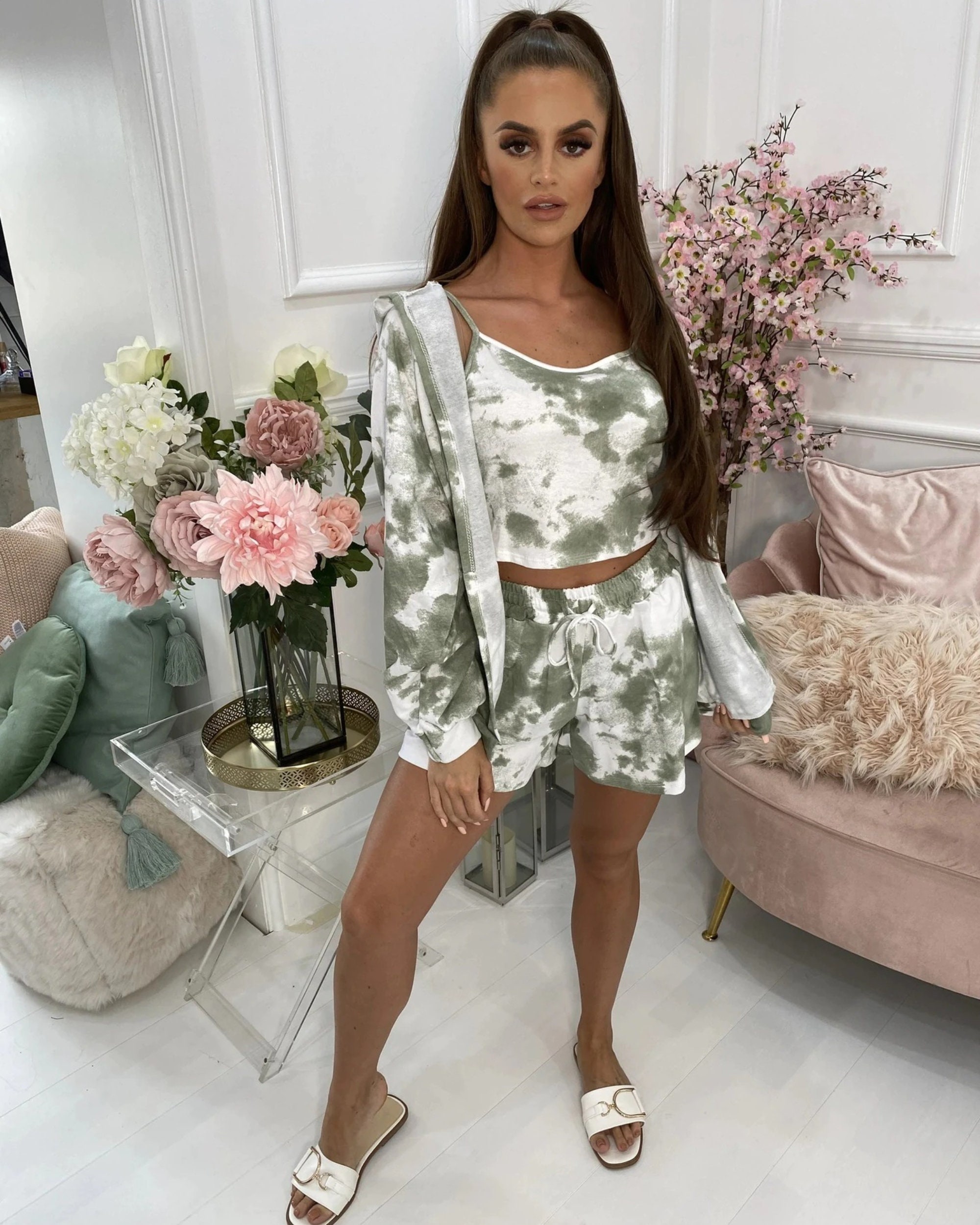 Three Piece Set Lounge Set Pajamas for Women Tracksuits Etsy