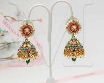 Isha Multi Jhumka Earrings